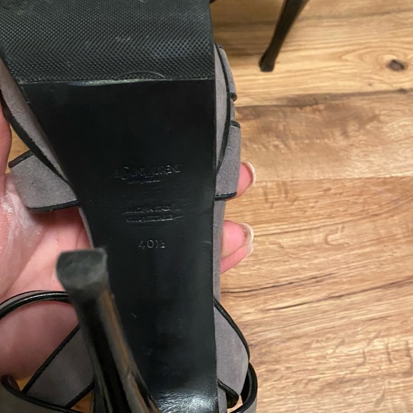 Beautiful tribute high heels suede grey size 40.5 - Picture 3 of 4